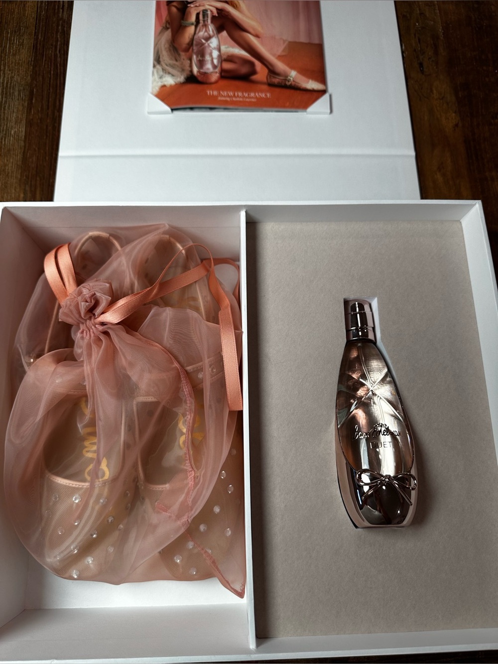 Sam Edelman Pink Ballet Shoe & Rose Gold Gift Presentation
